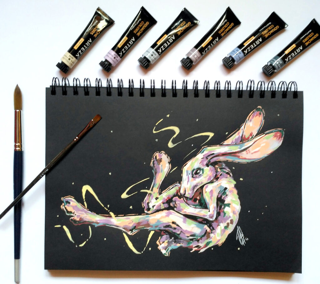 Arteza Gouache Review: Is It Any Good - Ebb and Flow Creative Co