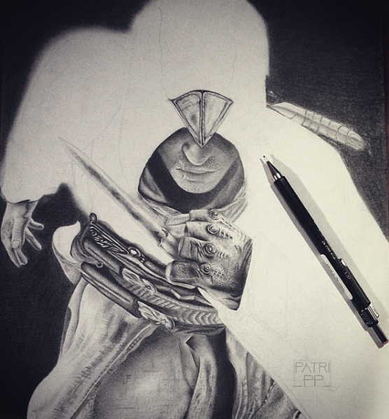 altair pencil drawing patricia pedroso artistic journey