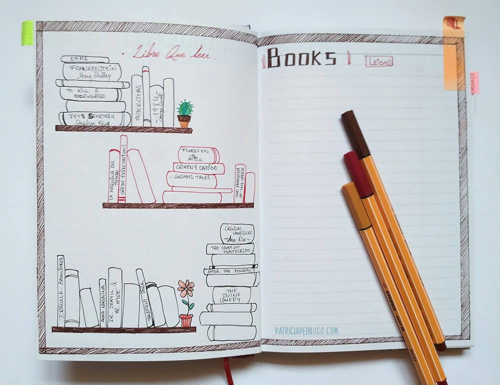 book tracker bullet journal