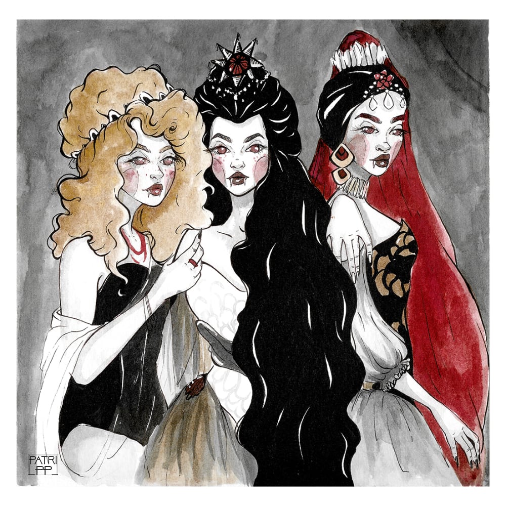 inktober 2018 brides of dracula