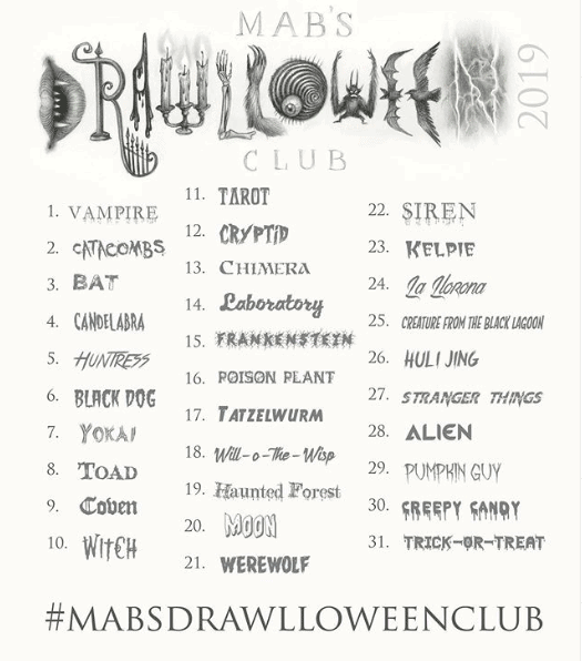 mabs drawlloween club prompt list mab graves