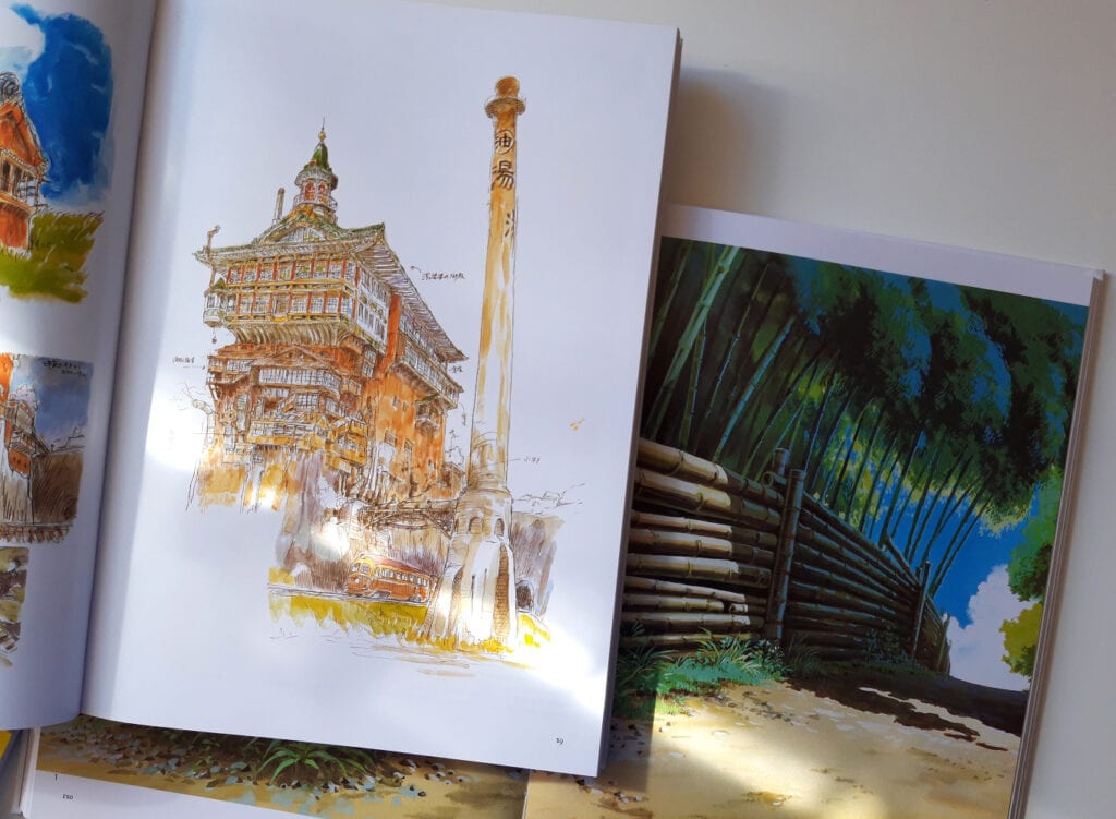 spirited away studio ghibli art books