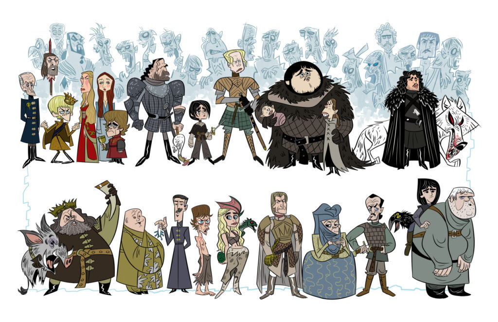 game of thrones characters line up stephen silver