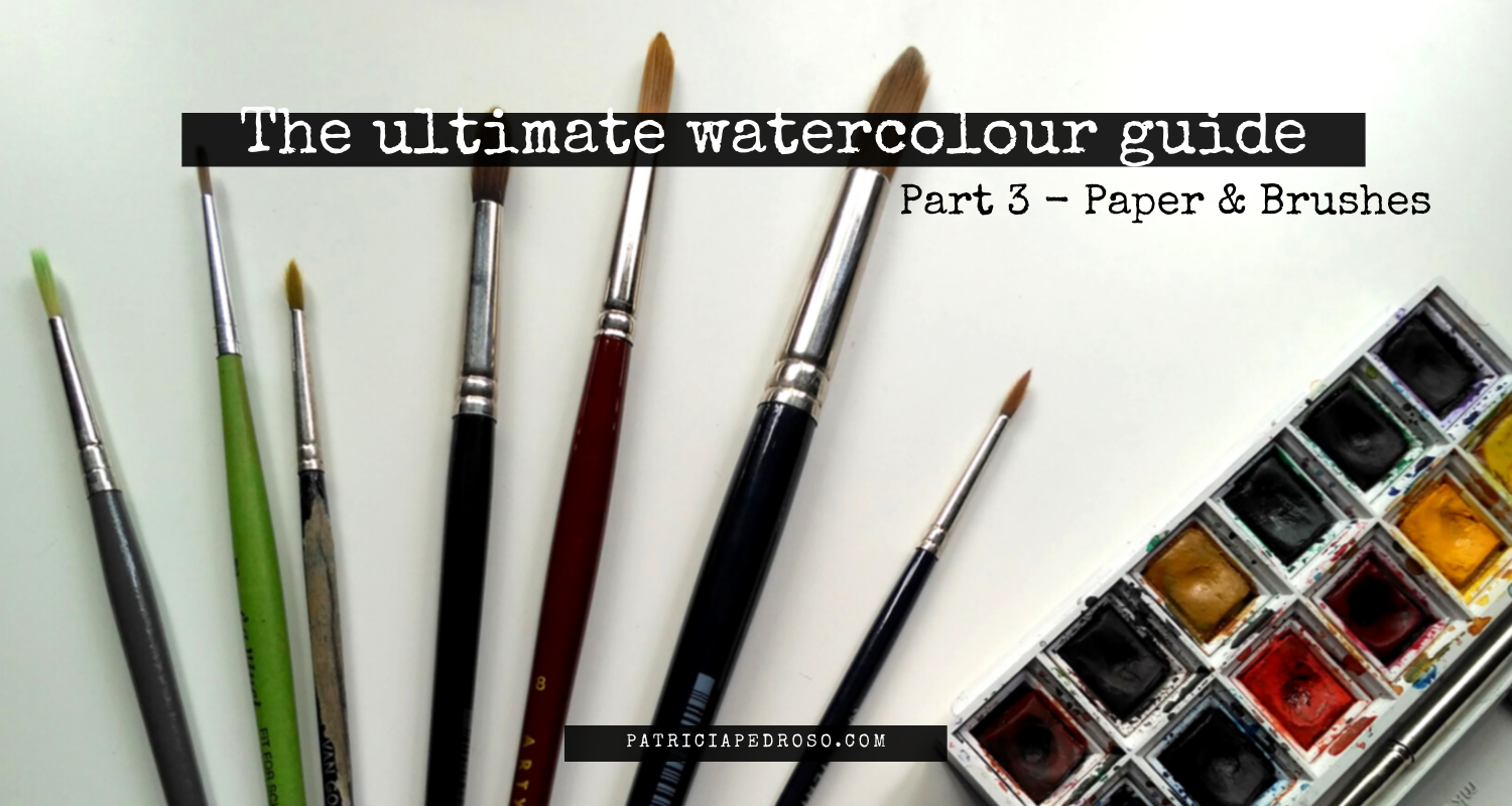 watercolour guide brushes and paper info
