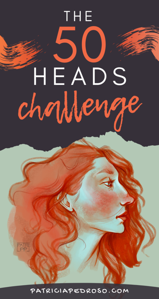 50 heads challenge portraits Ahmed Aldoori art challenge