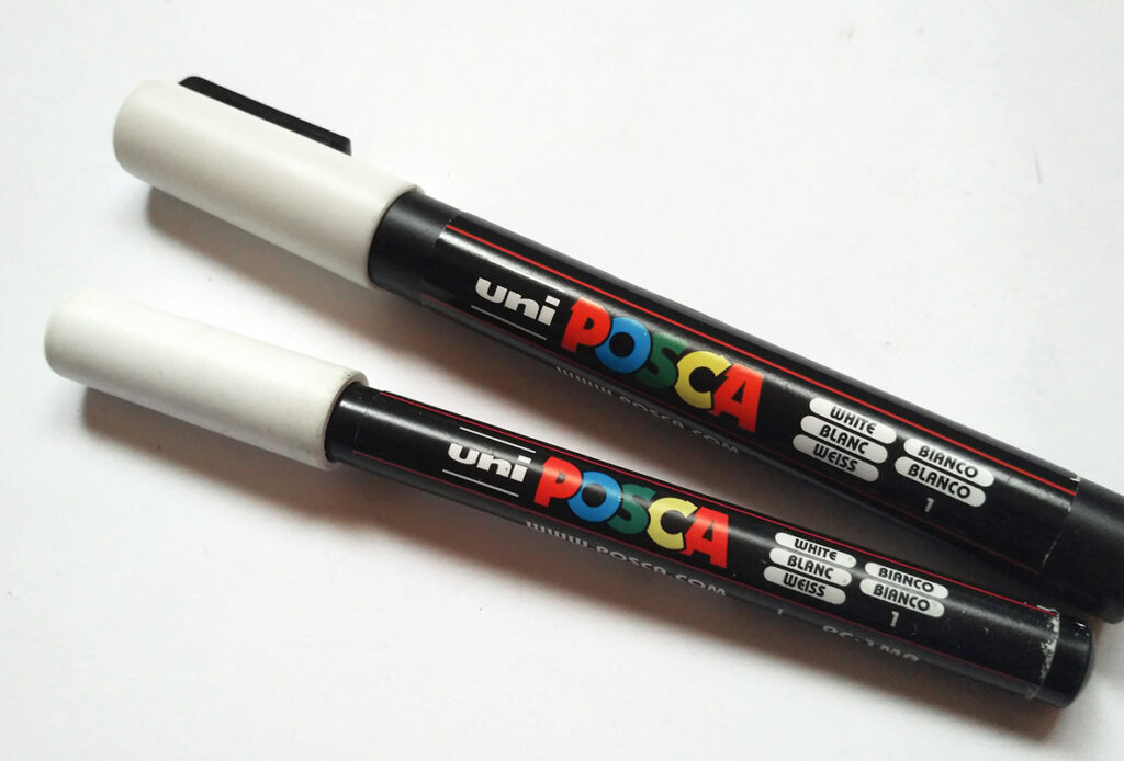 posca marker white extra tools