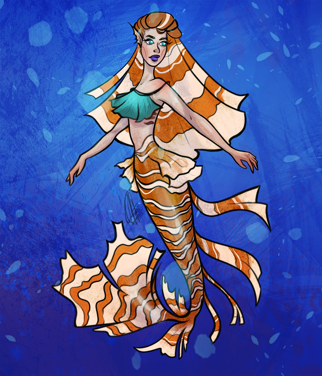 mermay mermaid patricia pedroso lionfish