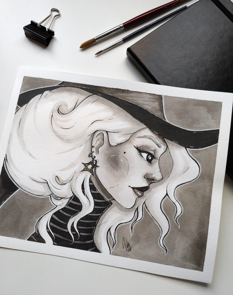 witch ink illustration patricia pedroso