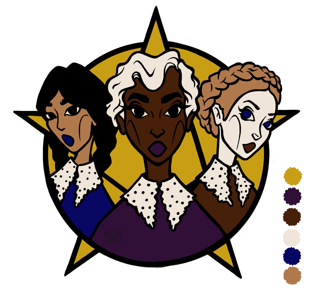 weird sisters making enamel pins design designing step by step