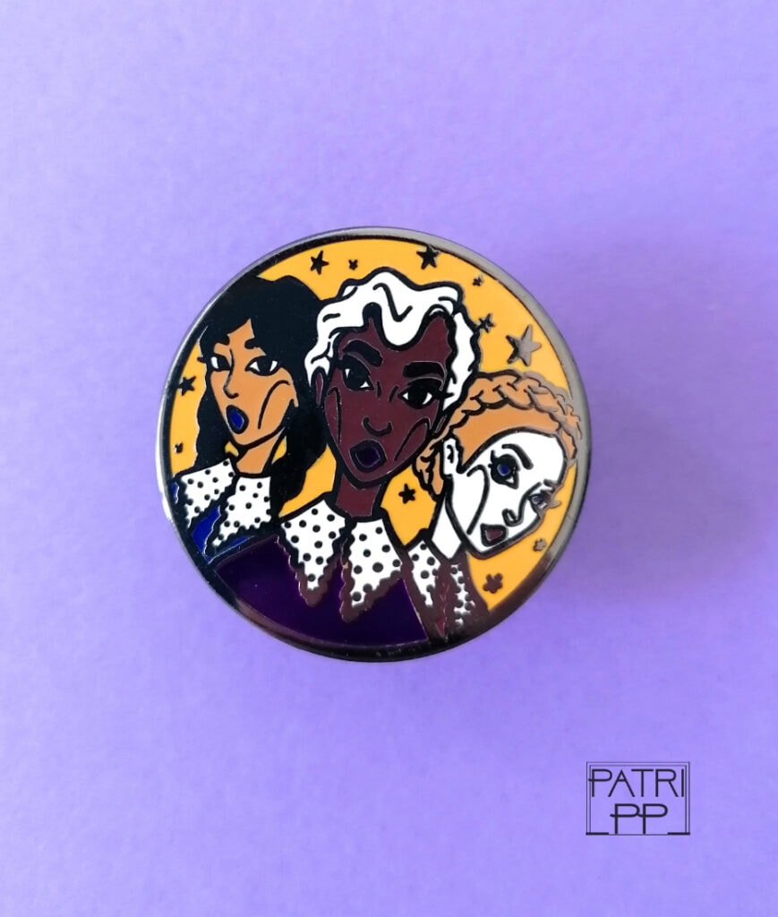 The weird sisters high quality enamel lapel pin chillind adventures sabrina