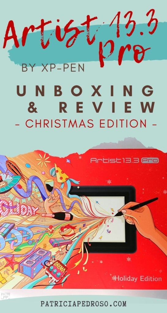 Artist 13.3 Pro by xp-pen drawing tablet review and unboxing christmas edition