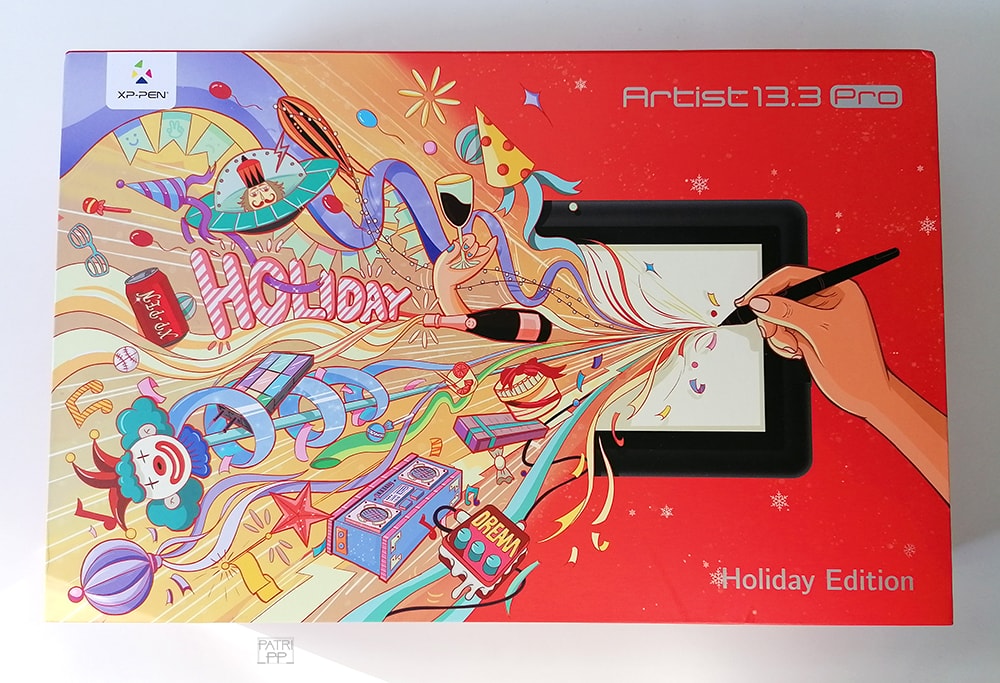 Artist 13.3 Pro by xp-pen drawing tablet review and unboxing christmas edition