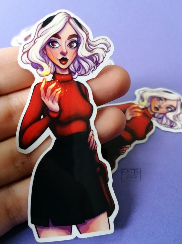 sabrina spellman chilling adventures sticker vinyl stickers waterproof