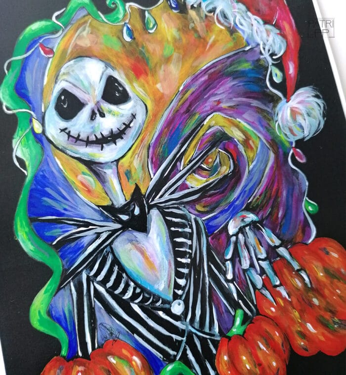 art print Jack Skellington nightmare before christmas tim burton