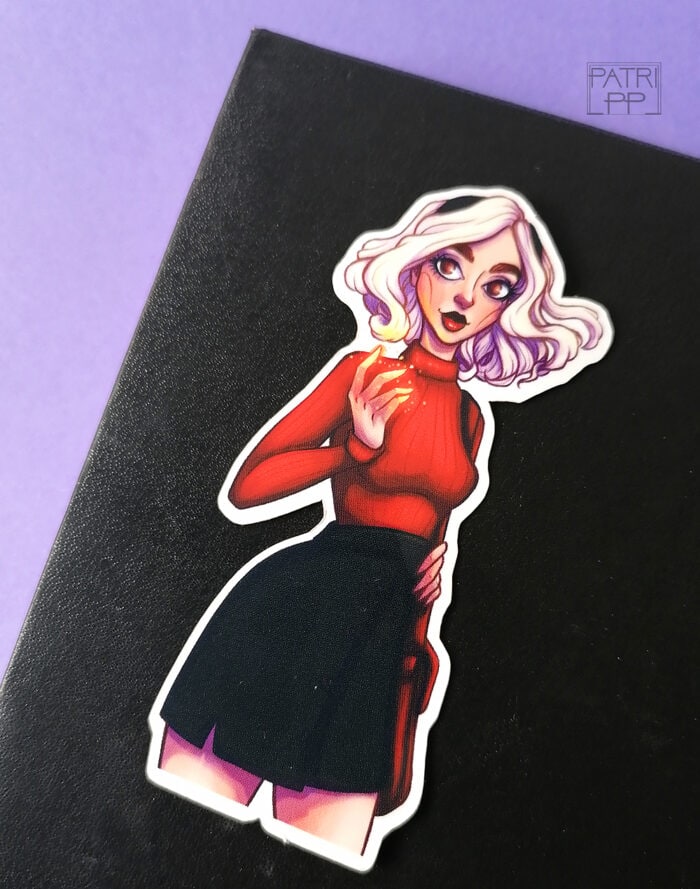 Sabrina spellman sticker vinyl high quality chilling adventures waterproof and UV proof