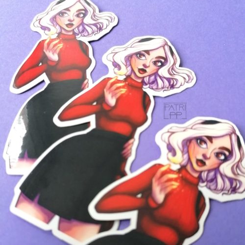 Sabrina spellman sticker vinyl high quality chilling adventures waterproof and UV proof