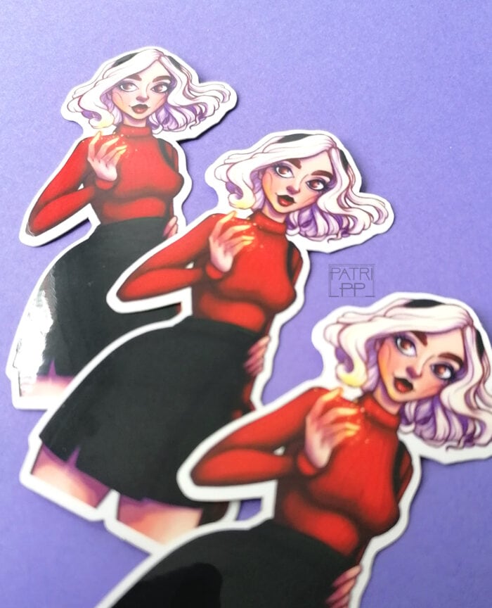 Sabrina spellman sticker vinyl high quality chilling adventures waterproof and UV proof