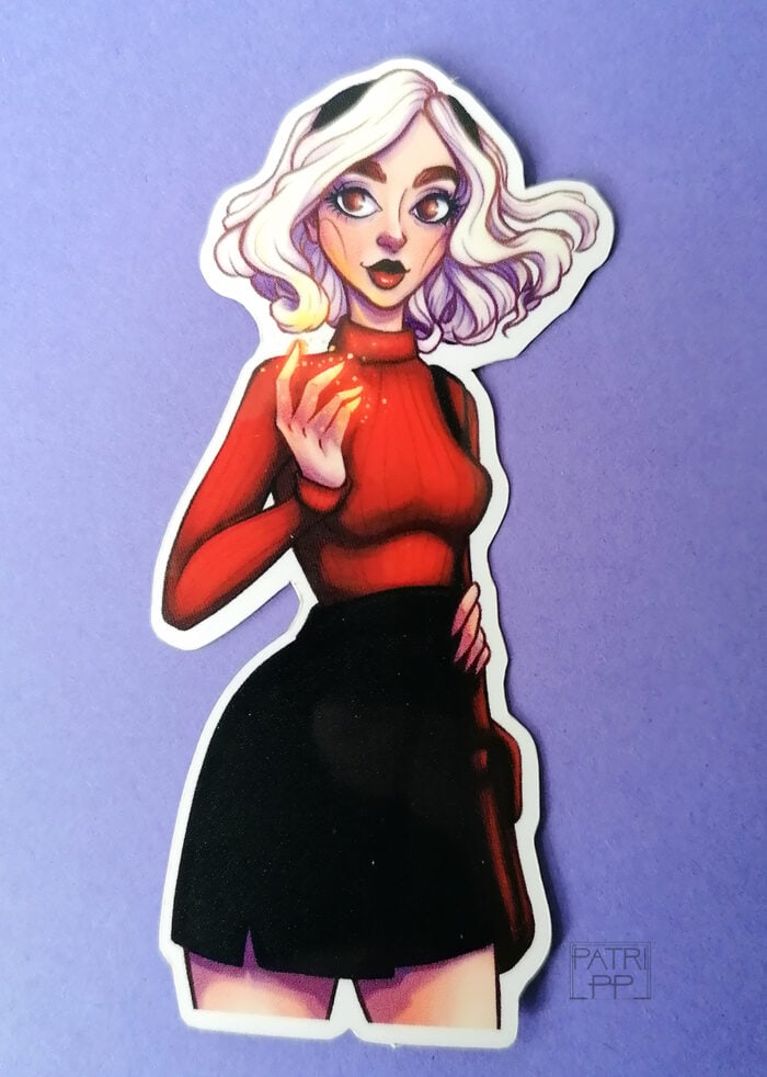 Sabrina spellman sticker vinyl high quality chilling adventures waterproof and UV proof