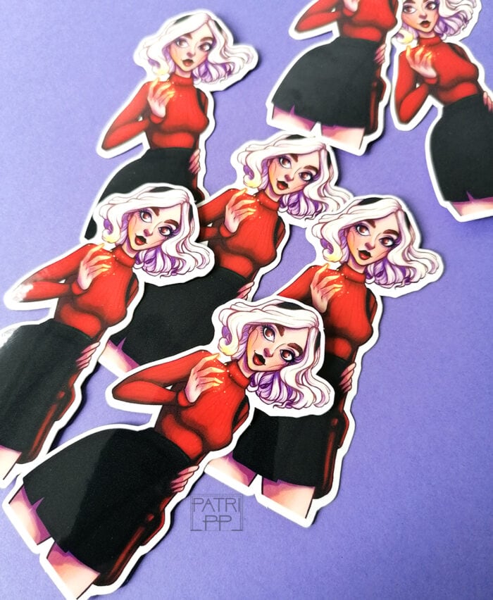 Sabrina spellman sticker vinyl high quality chilling adventures waterproof and UV proof