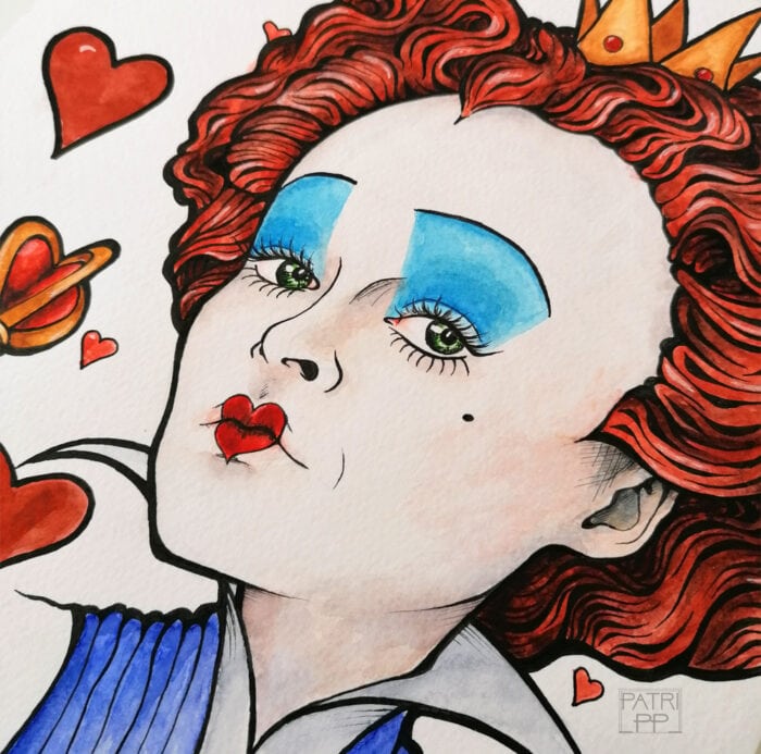 red queen alice in wonderland tim burton helena bonham carter