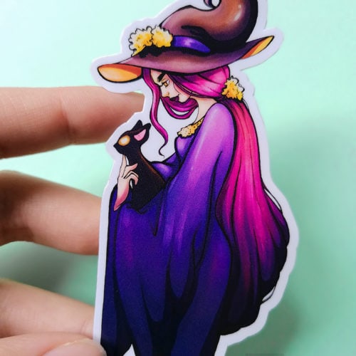 witchy witches sticker set vinyl waterproof high quality