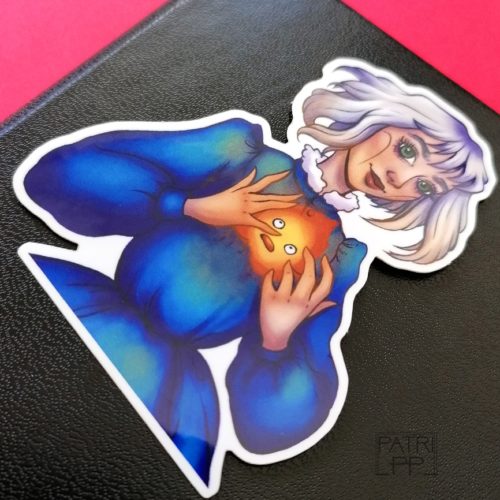 Sophie and calcifer sticker vinyl