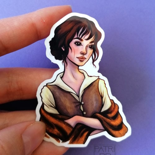 lizzy bennet vinyl sticker pride and prejudice jane austen