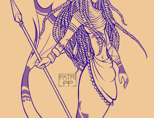 Tribal warrior – Linework