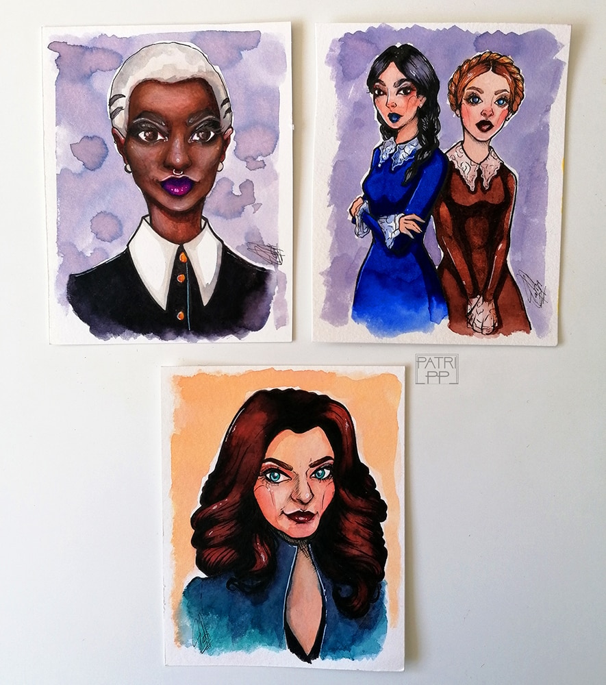 chilling adventures of sabrina character mini portraits