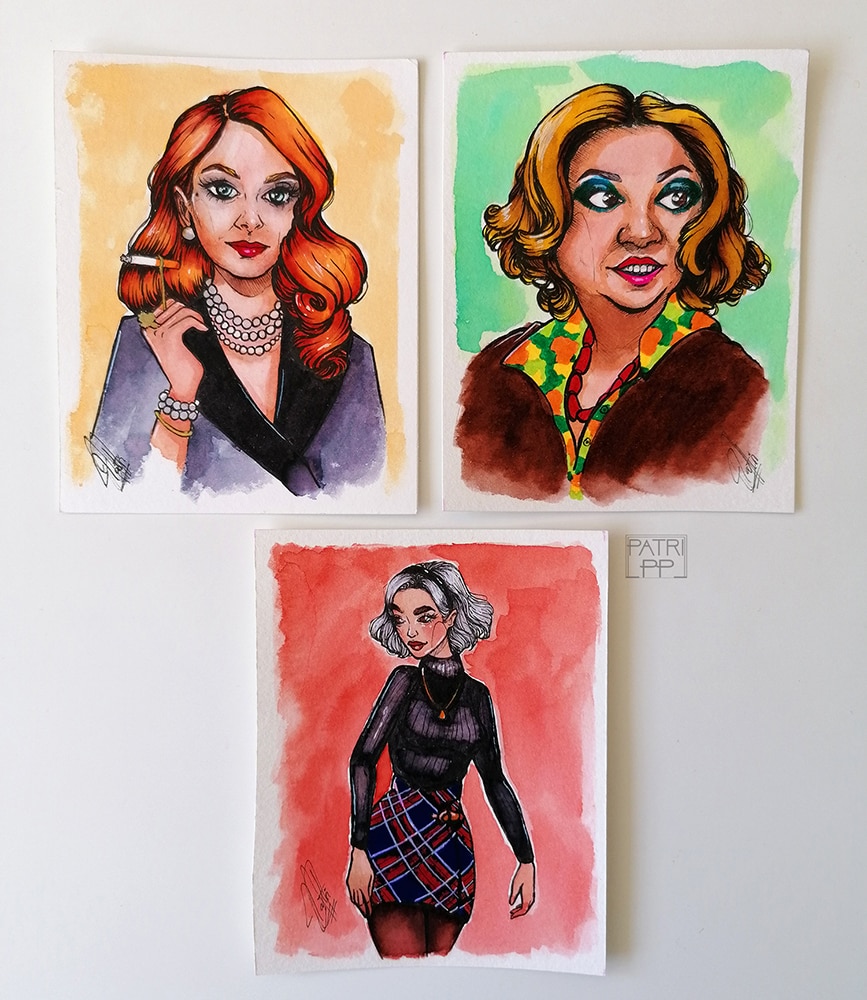 chilling adventures of sabrina character mini portraits