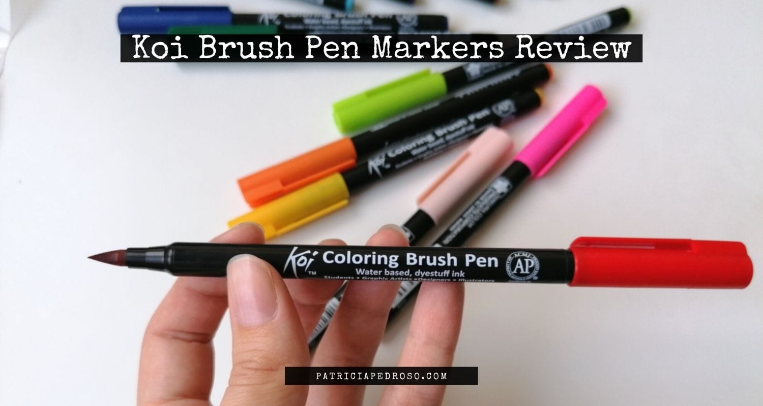 koi brush water markers review sakura pens