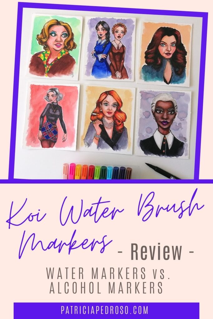 koi brush water markers review sakura pens