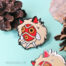 Mononoke mask enamel pin