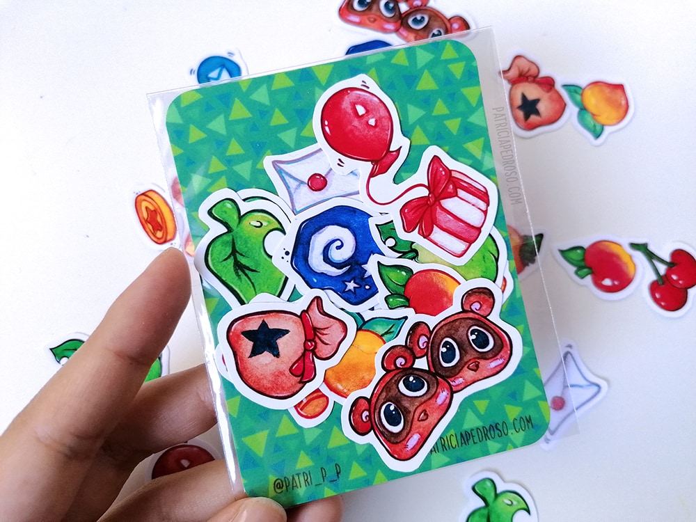 Animal crossing sticker set