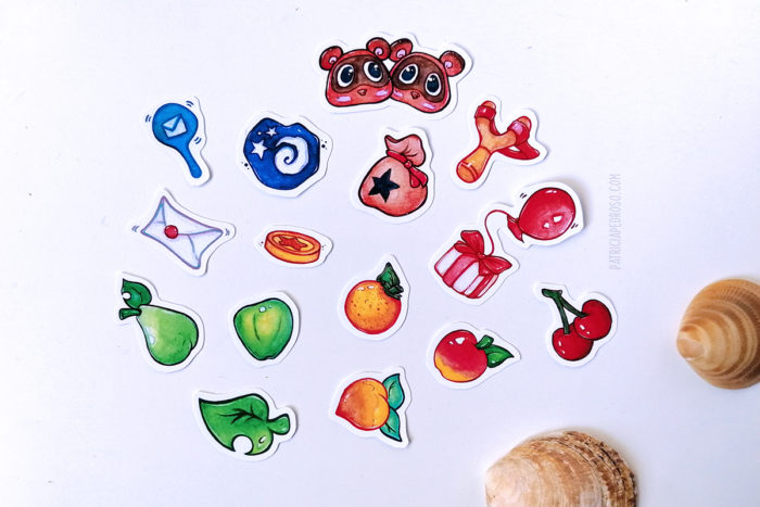 Animal crossing sticker set