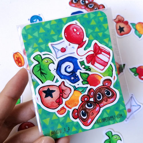 Animal crossing sticker set