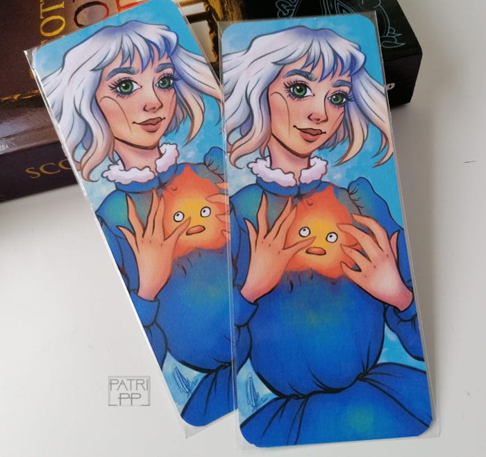 bookmark sophie calcifer howl moving castle