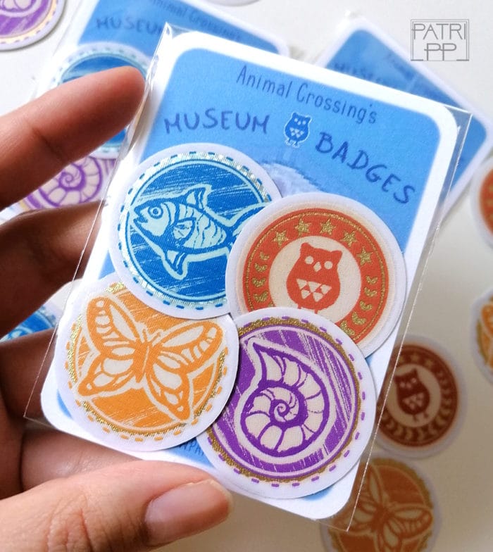 Animal Crossing Museum Badges Stickers