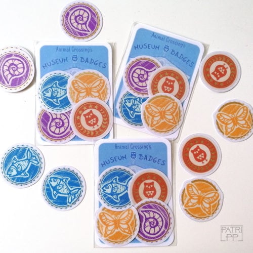 Animal Crossing Museum Badges Stickers